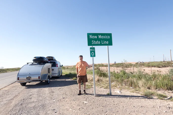 New Mexico/Texas state line